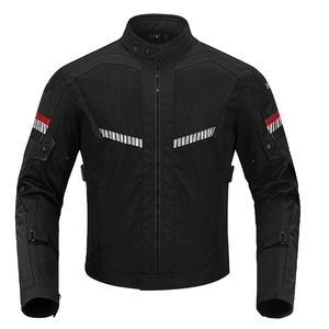 Chaqueta de Motocicleta Transpirable de Malla con Protección CE Nivel 2 Cordura, Franjas Reflectantes de Alta Visibilidad, Chaqueta Textil para Moto - Product Image 1