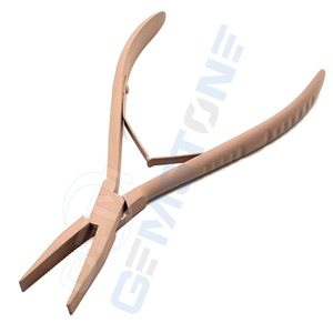 Alicates Profesionales de 7 Pulgadas para Extensiones de Cabello, con Dientes Planos Dentados en el Interior, de Acero Inoxidable, para Micro Anillos y Nano Anillos - Product Image 2