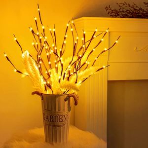 <b>LED</b> Battery Operated Artificial Willow <b>Tree</b> Fabric <b>Lights</b>-Customizable Color Indoor Use Gift for Party Wedding Christmas Decor - Product Image 2