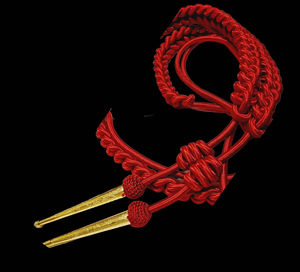 Aiguillette Ceremonial Dorada Hecha a Medida 2026, Cordón de Hombro Ceremonial con Color Personalizado, Aiguillette para Uniforme Ceremonial - Product Image 4