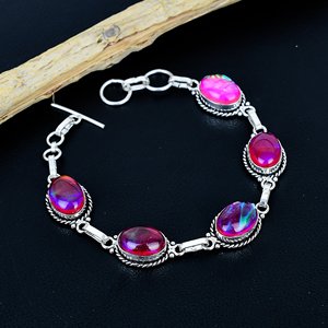 Handmade opal <b>Bracelet</b>, Handmade Antique Style,Handmade Adjustable Design - Product Image 1