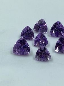 Piedra Preciosa de Amatista Púrpura Natural, Corte Trillón, 10.14 Quilates, Alta Calidad, 6.50-8MM, 9 Piezas para Joyería - Product Image 2