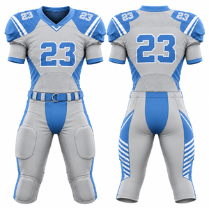 Maillot de football américain personnalisé pour homme adulte, impression par sublimation, polyester respirant, col en V, manches courtes, uniforme d'équipe ajusté - Product Image 5