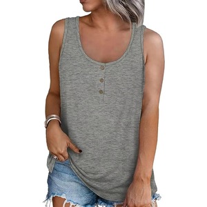 Bamboo Fiber Eco-Friendly Tank <b>Top</b> Polyester Moisture Wicking Tank Athletic Gym Workout Tank <b>Top</b> Fashion Ribbed Cotton Tank - Product Image 5