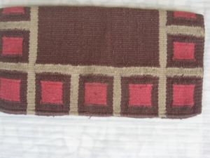 Square Pattern New Zealand Wool Saddle <b>Blanket</b> Western Horse Pad <b>Thick</b> Soft Durable Breathable Equestrian Riding Saddle Cloth - Product Image 1