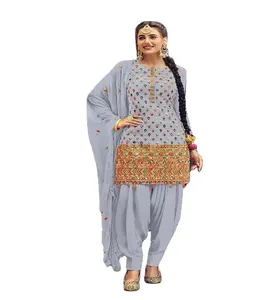 디자이너 Patiyala 정장 여성 코튼 Salwar Kameez 최신 Punjabi 정장 드레스