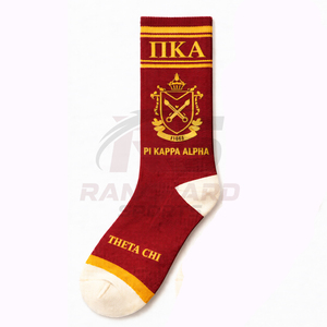 High-Quality Embroidered Greek Fraternity <b>Socks</b> for College Organizations and Events - Product Image 2