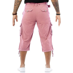 Pantalones cortos cargo de color azul marino hechos a medida, proveedor OEM y ODM de pantalones cortos cargo con múltiples bolsillos para venta con etiqueta privada. - Product Image 6