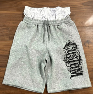 Nouveau design, impression personnalisée, strass, 100% coton, jorts unis, effet usé, coupe ample, vintage, double taille, short style streetwear - Product Image 1