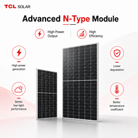 Panel Solar Monocristalino Tipo N de Doble Vidrio Bifacial con Tecnología Shingled TCL 705W 720W, Módulo Solar Fotovoltaico para Proyectos de Energía a Gran Escala