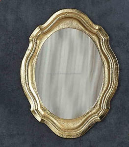 Modern Luxury Large Metal Leaf Frame <b>Wall</b> Mounted <b>Mirror</b> India Manufactured Home Decorative Glass Easy <b>Wall</b> <b>Hanging</b> Installation - Product Image 4
