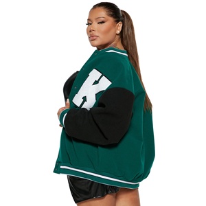 Chaqueta Universitaria de Béisbol de Invierno para Mujer, Estilo Holgado y Elegante, Última Moda Urbana para Fiestas al Aire Libre, Venta al Por Mayor - Product Image 4