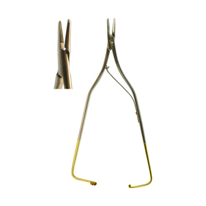 ชุดเครื่องมือผ่าตัดขนาดเล็กแบบมืออาชีพ พร้อมที่จับเข็มแบบ Arruga ทำจากทังสเตนคาร์ไบด์และสแตนเลสสตีล  พร้อมคีมเย็บแผลสำหรับการผ่าตัด - Product Image 1