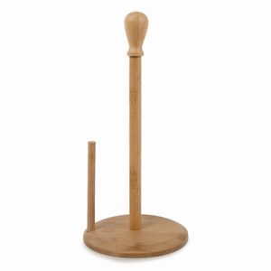 Nuevo Soporte de Papel Toalla de Madera con Opción de Logotipo Personalizado, Elegante y Duradero, Acabado en Nogal Natural - Product Image 1