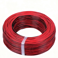 Cable Eléctrico Paralelo Yuehua 28awg de 2 Hilos Rojo y Negro con Diseño de Cinta Plana para Comunicación Cableada