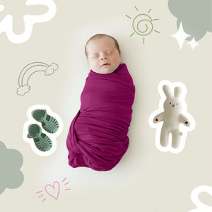 Newborn <b>Baby</b> <b>Swaddle</b> Blanket Soft Cotton Cozy Sleep Wrap - Product Image 2