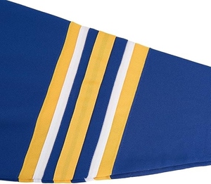 High Quality Custom Men's Blank Ice Hockey Jersey Royal Blue and Yellow Stripe Practice Hockey Uniform Sublimation Sportswear - Product Image 6
