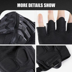 Guantes sin Dedos de la Mejor Calidad a Precio de Mayoreo, Guantes de Motociclismo de Medio Dedo con Pantalla Táctil, Precio de Mayoreo, OEM Personalizado - Product Image 4