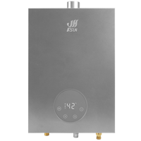 Chauffe-eau instantané à gaz GPL/gaz naturel 13L haute efficacité, type équilibré, avec système d'admission d'air indépendant, pour usage domestique, en cuivre