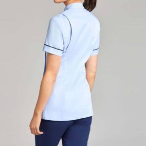 Conjunto de Uniforme Médico de Mezclilla para Mujer, Tallas Grandes, Transpirable y Cómodo, Uniforme de Enfermera, Pantalones Deportivos, Manga Corta, para Spa, Hospital y Trabajo - Product Image 2