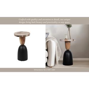 Mesa Auxiliar Escultural con Base Elevada y Tapa Redonda, Silueta Cónica Elegante y Diseño Contemporáneo Audaz para Bares - Product Image 3