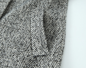 Abrigo Largo Informal de Manga Larga con Cuello de Solapa y Botones, Color Gris Otoñal, Tejido de Poliéster, para Mujer - Product Image 4