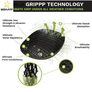 Gant de golf pour homme toutes saisons, blanc/noir, paume en cuir de kangourou, dos en cuir Cabretta, approuvé par les professionnels, anti-transpiration - Product Image 3