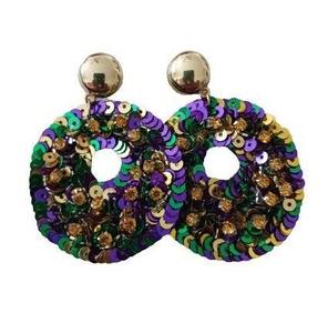 Pendientes Colgantes de Cristal con Baño de Oro Rojo y Azul, Adornados con Pedrería, Joyería de Moda con Diseño de Loro Colorido para Mujer - Product Image 2