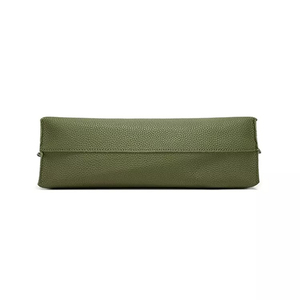 Sac fourre-tout minimaliste pour femme en cuir véritable avec bandoulière amovible, grande capacité, usage quotidien, style décontracté, gris - Product Image 3