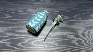 Support à savon en métal motif feuille bleue, idéal pour la maison, l'usage quotidien, la salle de bain, les événements, la décoration du comptoir de la salle de bain, en provenance d'Inde - Product Image 5