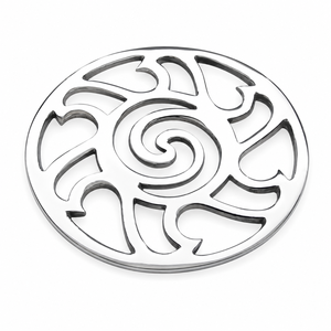 Round Metal Sun Trivet | Heat Resistant Hot Pot <b>Stand</b> Table Protector | Decorative Kitchen Dining Cookware Holder Home Table - Product Image 1