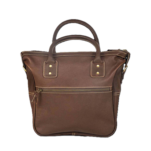 Bolso de Oficina de Cuero Genuino de Alta Calidad para Mujer, Color Chocolate, Bolso de Viaje, Bolso Mensajero para Portátil, Uso Diario, Logotipo Personalizado - Product Image 4