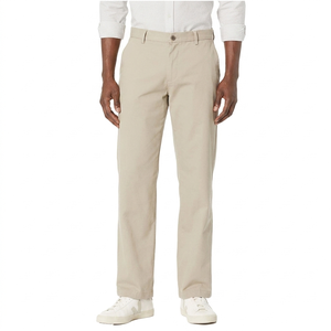 Pantalones Chinos Casuales de Golf para Hombre, Estilo Vintage, Cintura Media, Cierre Elástico, Tela Ligera de Lona, Frente Plano - Product Image 4