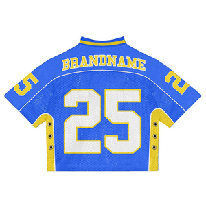 Camiseta de Fútbol Corta para Hombre, Diseño Verano 2026, Malla Transpirable, Cuello en V, 160gsm, 100% Poliéster Sublimado - Product Image 6