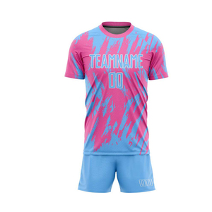 Uniforme de fútbol con paneles de malla transpirable para mejorar la ventilación y reducir la acumulación de calor, equipación de fútbol diseñada. - Product Image 2