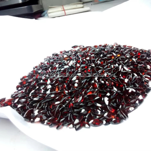Granate Rojo Zambiano en Forma de Marquesa, Gemas Sueltas 100% Naturales, Piedras Facetadas de Alta Calidad para Joyería, Uso Elegante - Product Image 1