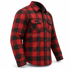 Motorbike <b>Flannel</b> Shirt With Kevlar Lining Durable Construction And Comfortable Fit Designed For Riding & Everyday Outdoor Wear - Product Image 2