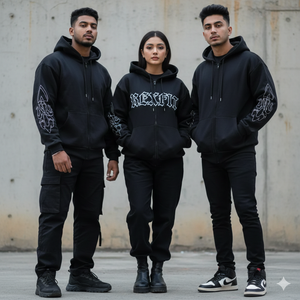 Nouveauté 2026 – Sweats à capuche unisexes avec logo sérigraphié, vente en gros, streetwear, molleton épais 100 % coton, sweats à capuche zippés - Product Image 2