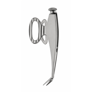 กรรไกรตัดกระจกตาแบบมืออาชีพคุณภาพสูง ยี่ห้อ Barraquer Iris Scissors สำหรับการผ่าตัดจุลศัลยกรรมตา ทำจากเหล็กกล้าไร้สนิม - Product Image 2