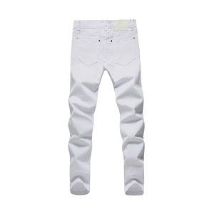Jean en denim tissé léger et respirant pour homme, coupe ample et large, taille mi-haute, grande taille, idéal pour l'été – Vente en gros - Product Image 5