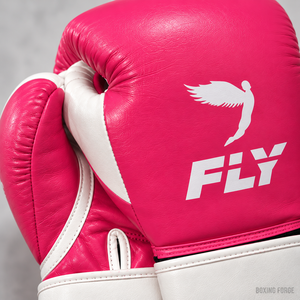 ถุงมือชกมวยหนังสีชมพู Fly แบบมืออาชีพ ปิดด้วยเวลโคร สำหรับฝึกซ้อม ออกแบบมาเพื่อการระบายอากาศได้ดี เหมาะสำหรับทั้งชายและหญิง - Product Image 2