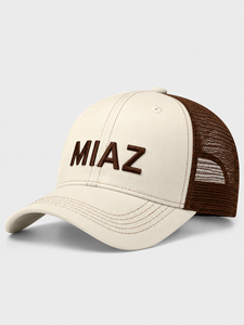 หมวกแก๊ปตาข่าย MIAZ Sports Trucker แบบ 6 แผง ปรับได้ 男女兼用 สวมใส่สบาย ระบายอากาศ กันน้ำ รับผลิตแบบ OEM - Product Image 3