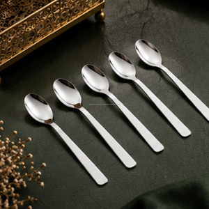 Cuillère à dîner en acier inoxydable finition luxe, surface miroir anti-rayures, France, vente en gros, fournitures pour la restauration hôtelière - Product Image 4