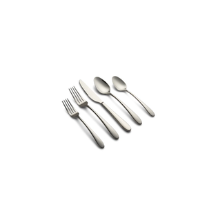 Ensemble de couverts modernes en acier inoxydable argenté 5 pièces, miroir, couteau, fourchette, cuillère, vaisselle de table occidentale au meilleur prix - Product Image 2