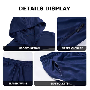 Colección de Invierno, Chándal Deportivo Ligero de Algodón para Hombre, Personalizado, con Forro Polar Técnico, Elástico en Cuatro Direcciones, Transpirable, con Bordado - Product Image 3