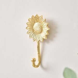 Ganchos de pared de latón antiguo, organizador decorativo para la entrada, solución de almacenamiento hecha a mano para interiores de casas modernas y rústicas - Product Image 4