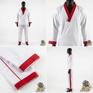 Dobok de Karate OEM con Logotipo Personalizado, Poliéster/Algodón, Impermeable, Transpirable, Uniforme de Práctica para Escuela/Academia, Suministro al por Mayor - Product Image 6
