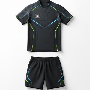 ชุดยูนิฟอร์มรักบี้พิมพ์ลายตามสั่งราคาโรงงาน ชุดเสื้อและกางเกงรักบี้สำหรับมืออาชีพ แห้งเร็ว ป้องกันแบคทีเรีย - Product Image 3