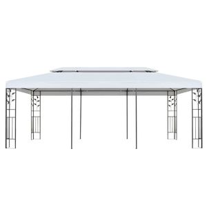 Baldacchino e pergolato Gazebo 9.8x19.7 bianco - Product Image 2