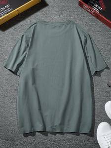 T-shirts pour hommes de haute qualité 100% coton, entièrement personnalisables, manches courtes, col rond, écologiques, respirants, imprimés sur mesure - Product Image 3